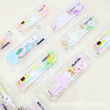 鸿博圆规套装 学生小清新小可爱卡通糖果色圆规套装 学生绘图用