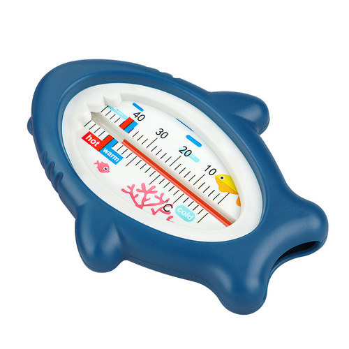 Symbobo Baby Bath Thermometer, Shark Cartoon Shaped Glass Thermometer