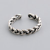 Chain, fashionable ring, retro woven accessory with pigtail, Korean style