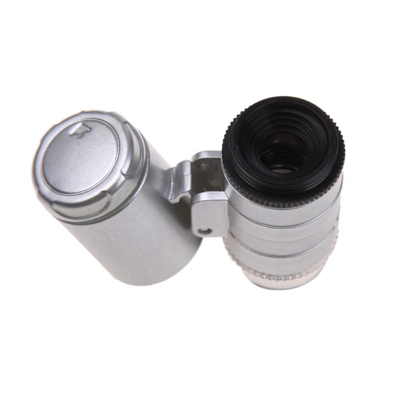 60X Zoom 2 LED 1UV Light Microscope Lens...