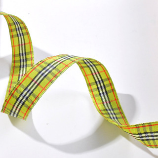 Yao Ming Plaid cinta hecha a mano DIY cinta regalo material de embalaje 2,5 cm Plaid banda accesorios para el cabello material decorativo