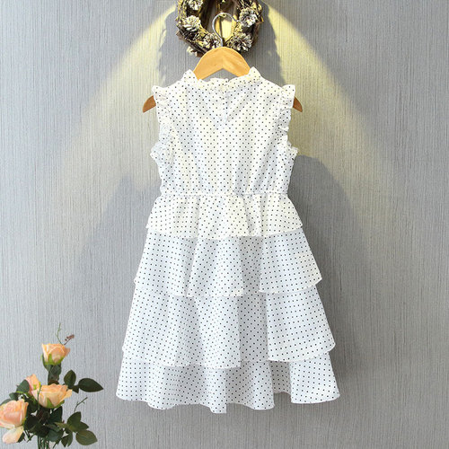 2024 Girls Dress Summer Princess Dress Chiffon Skirt New Children's Little Girl Fashionable Children's Clothes Sleeveless Jumpsuit