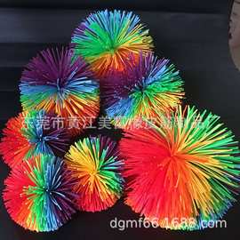 硅胶丝毛毛球 硅胶丝球  玩具球  彩色橡皮筋球 跳跳球