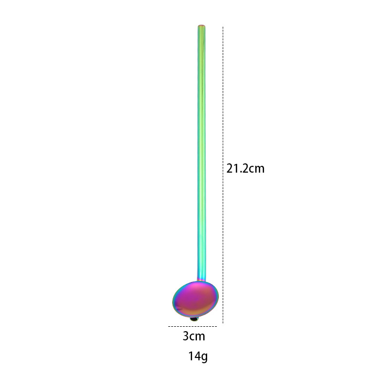 304 화려한 짚 숟가락