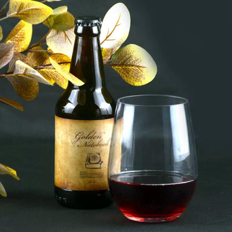 跨境新款加厚底tritan塑料酒杯BPA-FREE