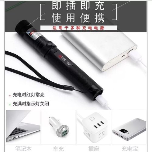 303 rechargeable USB laser flashlight outdoor laser flashlight pointer pen sales indicator pen laser gift