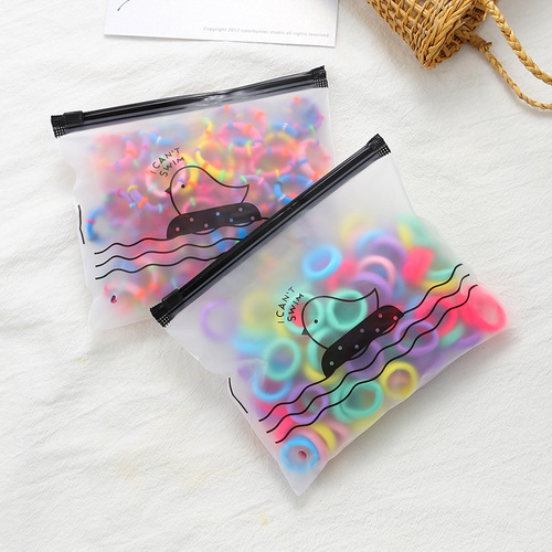 100 bags of candy-colored rubber bands for women, ins forest-style hair ties that do not hurt hair, high elasticity and durability, basic hair ropes