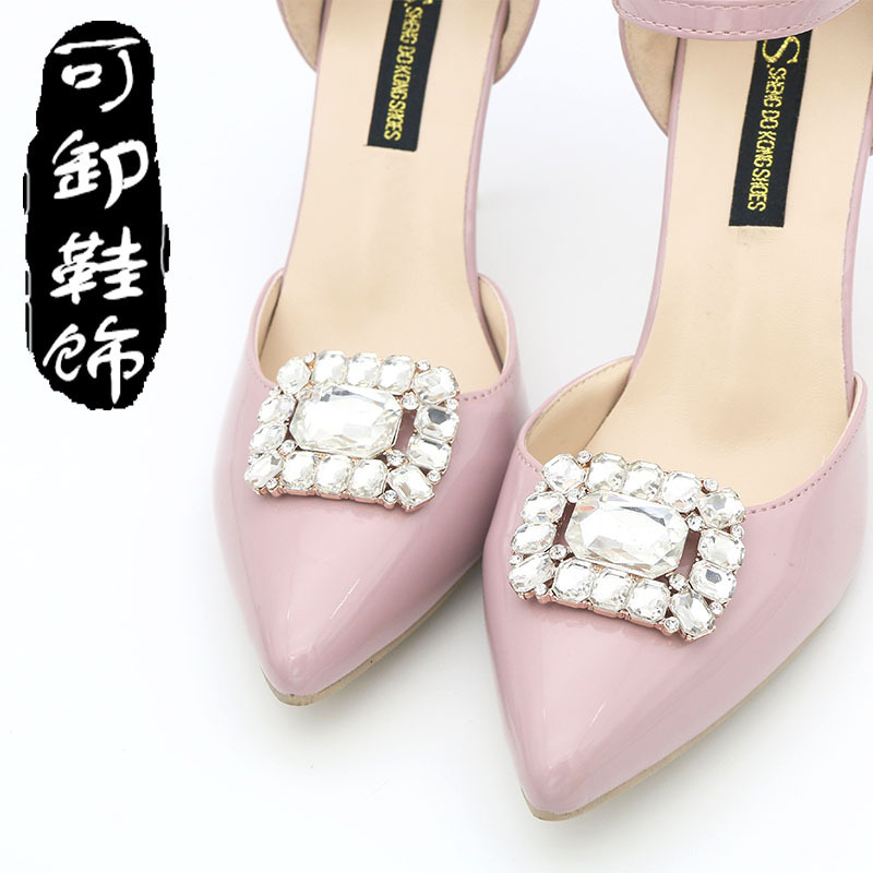 厂家直销夏季镶钻百搭女士各种可卸鞋扣花饰品配件鞋花装饰鞋夹|ru