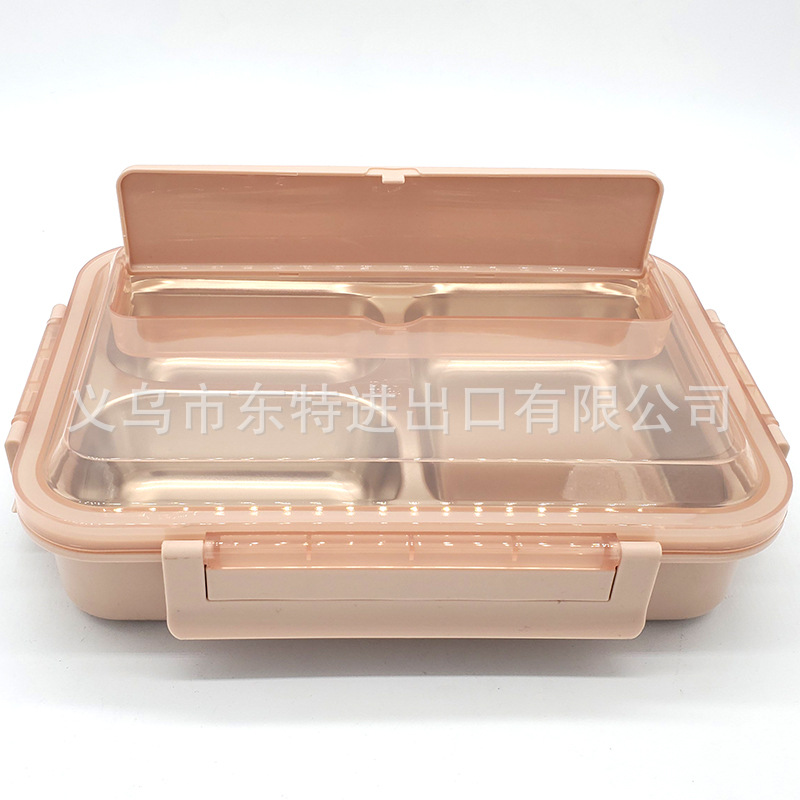 Stainless steel lunch box 304, lunch box tableware, student lunch box, insulated compartments, sealed plates, children's lunch plates detail image 8