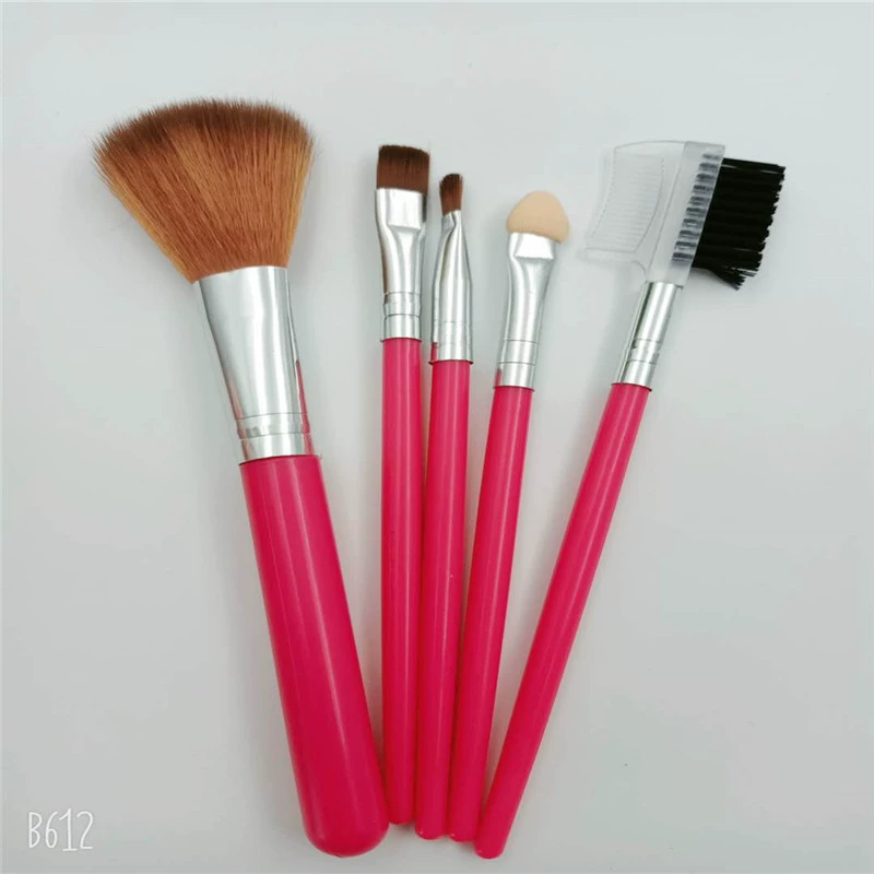 Handheld brush, set, small face blush for eyelashes, 5 pieces, for beginners