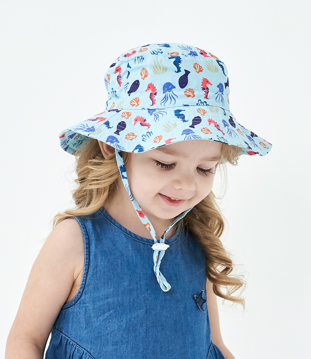 Children Unisex Simple Style Cartoon Solid Color Printing Bucket Hat display picture 4