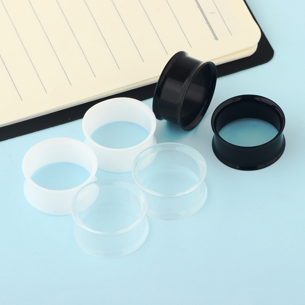 Cross-Border Hot Selling Acrylic Double Horn Ear Expander Plug - Auricle Body Piercing Jewelry for Amazon Wish detail image 8