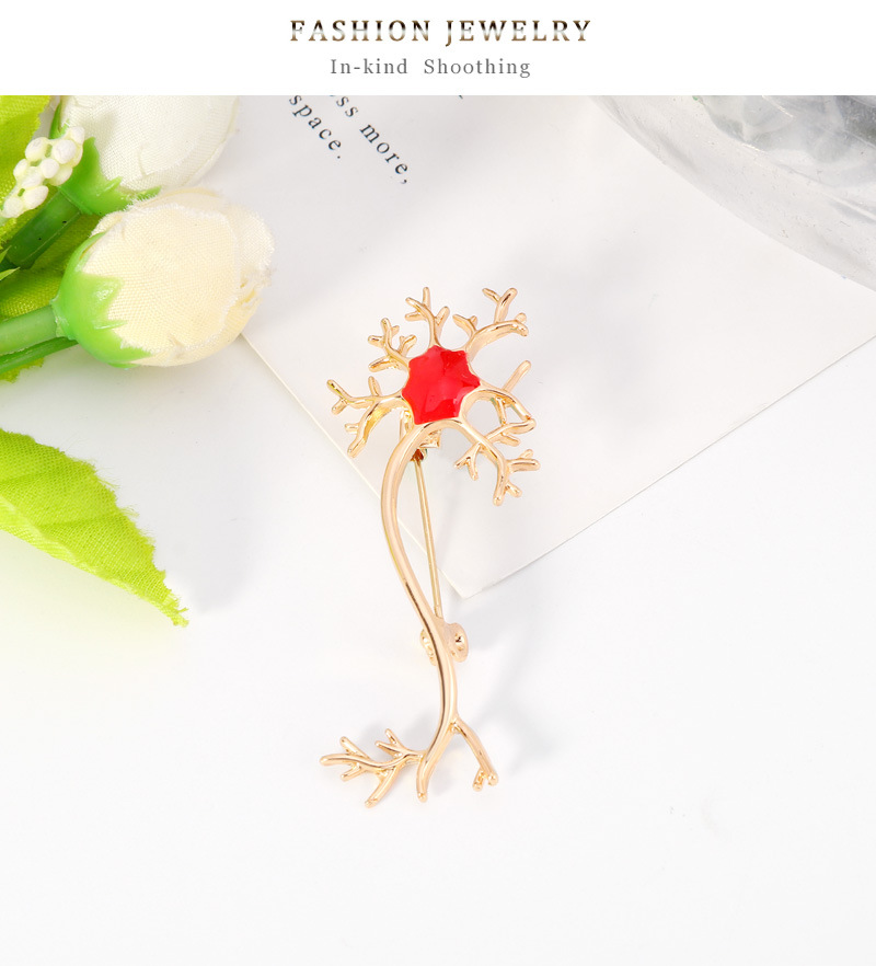New Nerve Cell Brooch Alloy Drop Oil Brooch Suit Clothing Accessories Wholesale Nihaojewelry display picture 8
