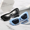 Tide, retro sunglasses hip-hop style, European style, cat's eye, internet celebrity