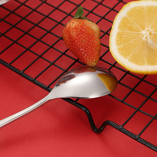 304不锈钢勺子 创意儿童勺咖啡勺长柄甜品勺镀金搅拌冰勺汤匙调羹