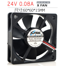 XFAN 欣瑞联 RDL6015B2 24V 0.08A 6015 6CM 3线 散热风扇