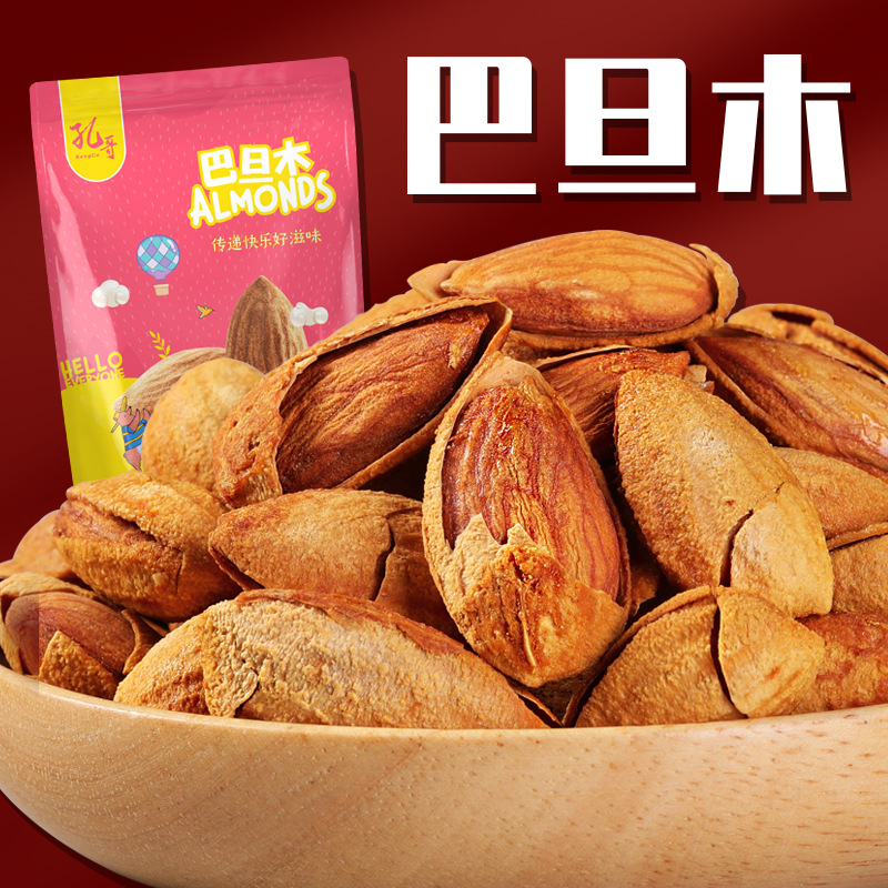 Manufactor Direct selling Almond 108g Hand stripping Almond Shell nut Creamy Flat peach Office leisure time snacks