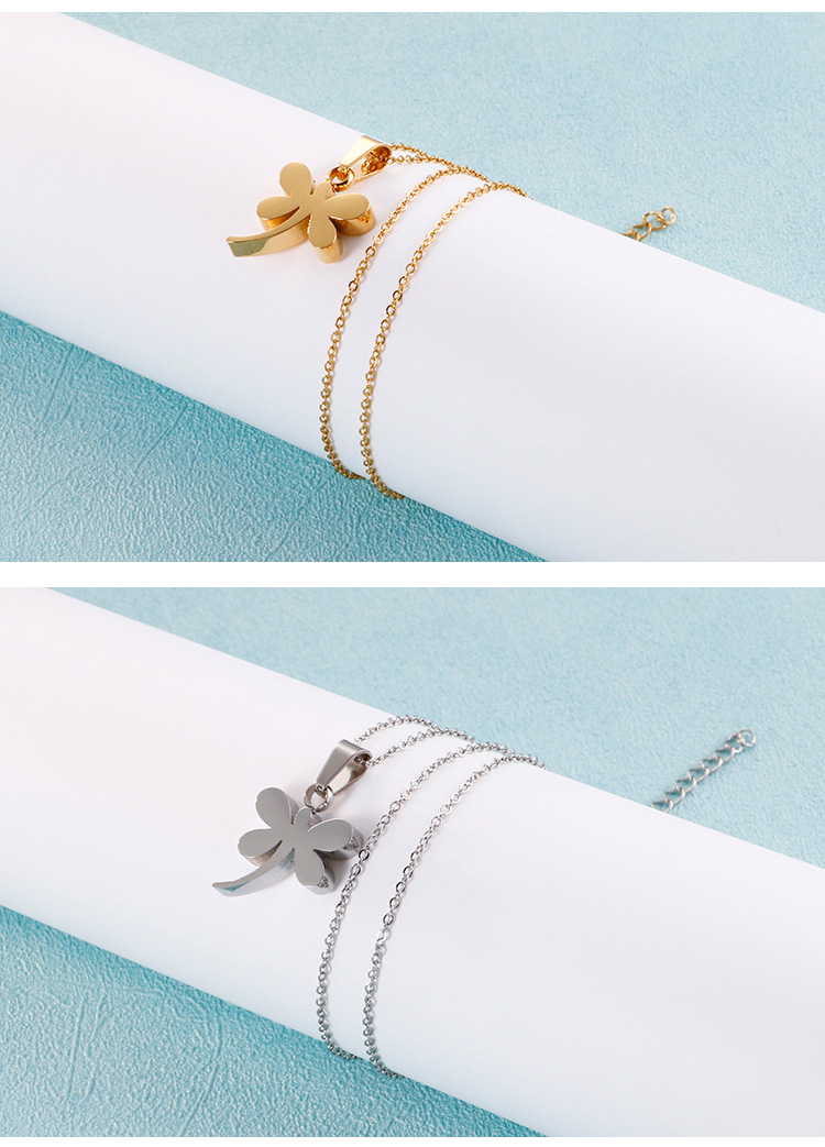 Women'S Gender Korean Version Of Simple Jewelry Wholesale Cute Dragonfly Pendant Necklace