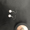 Cute small universal earrings from pearl, simple and elegant design, wholesale