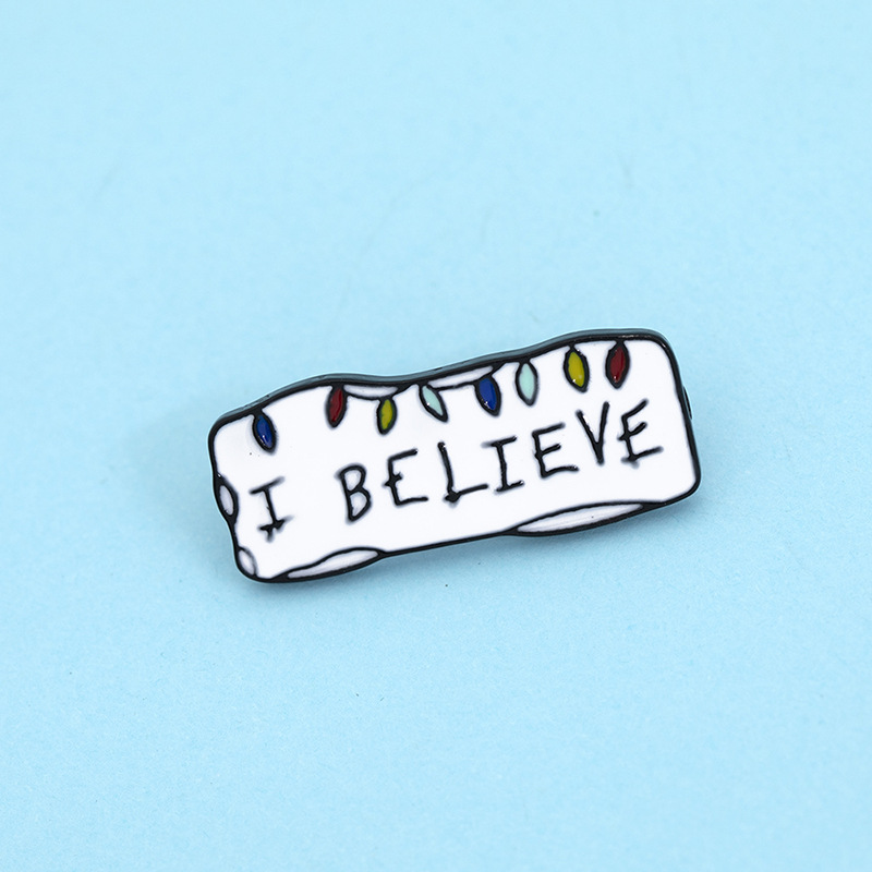 Creative Please Donot Talk To Me Slogan Billboard Brooch display picture 5