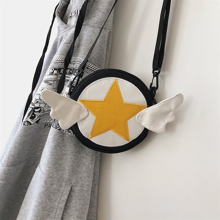 Japanese Fashion New   Cute Cartoon Magic Sakura Canvas Shoulder Bag Girl Cute Funny Purse  Wholesale display picture 72