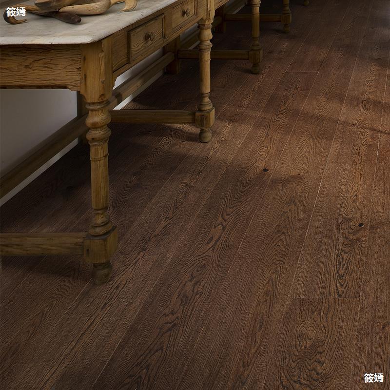 北欧三层实木复合地板家用橡木多层地暖地热环保原木地板厂家直销