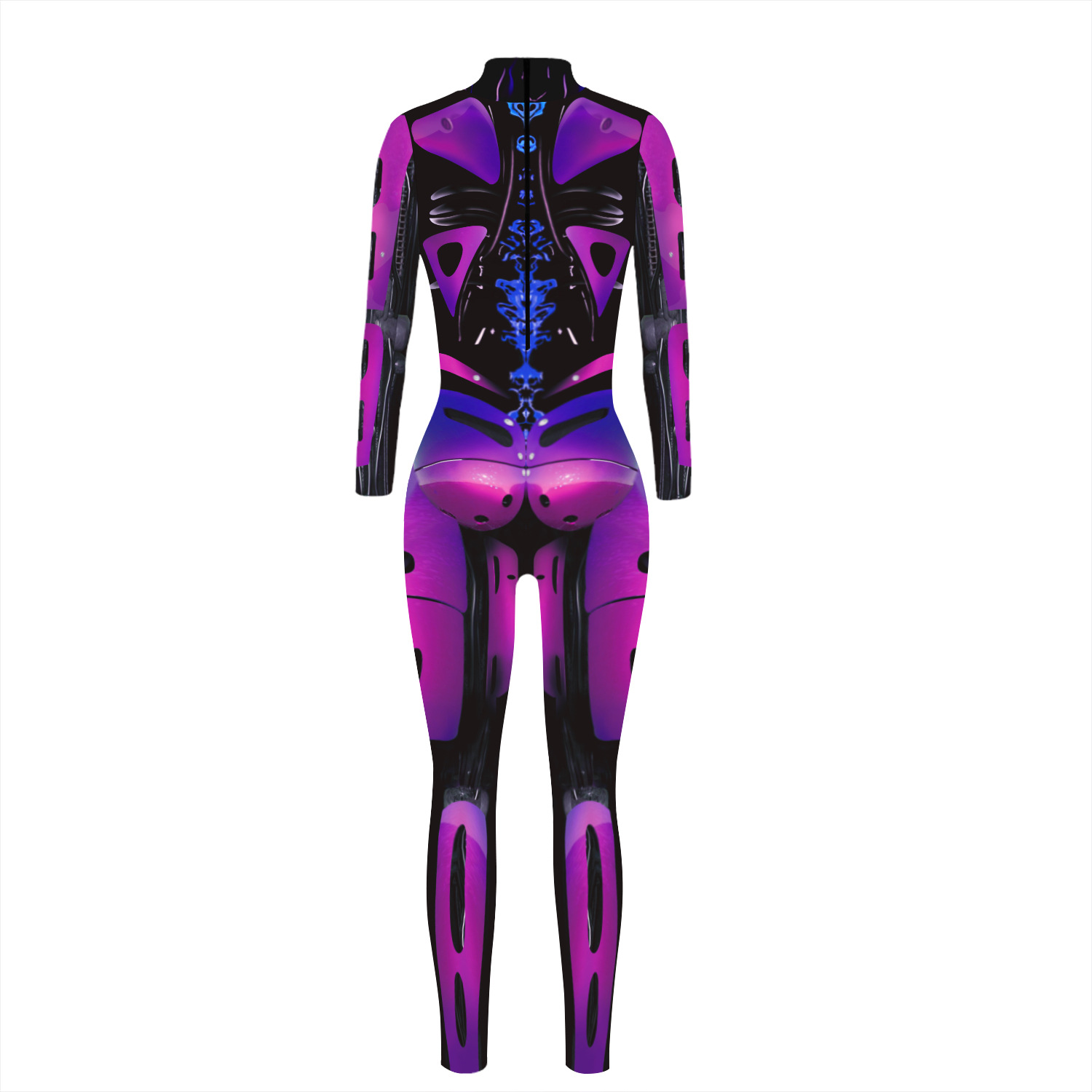 Women Digital Women Printed Wear Character Cosplay Clothes Long Sleeve Cosplay Halloween Jumpsuit
