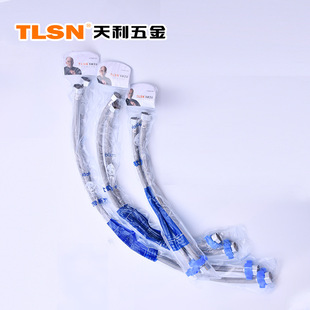 Factory direct stainless steel wire braided hose toilet partner Basin faucet water heater high pressure hose double head cap