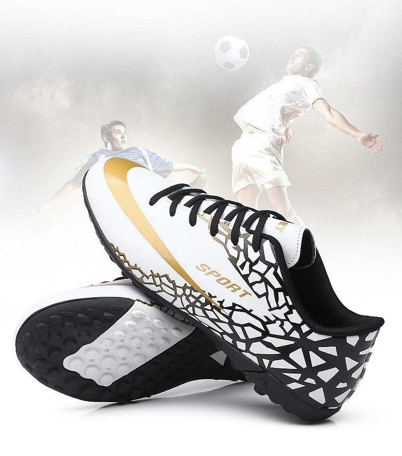 Low-Top-Fußball für Jungen und Mädchen mit gebrochenen Kunstrasen-Lederfüßen, AG-Langnägeln, Schülersporttraining_voghion.com