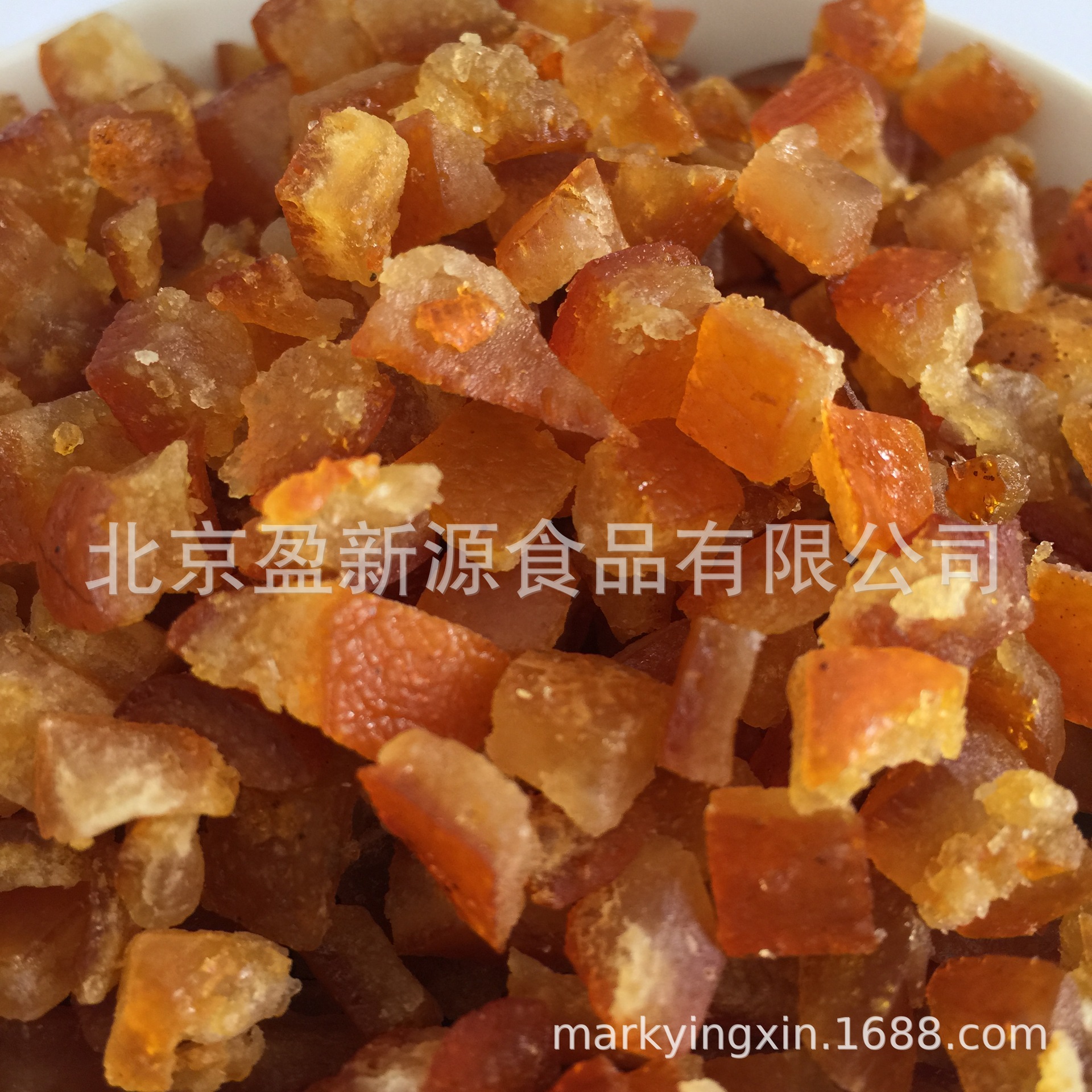 盈新源 烘焙原料 饼房用橙皮丁 蜜饯 糖渍橙皮丁-阿里巴巴