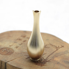 Brass mini vase desktop creative vase ornaments accessories high-end decorative antique flower utensils living room flower arrangement