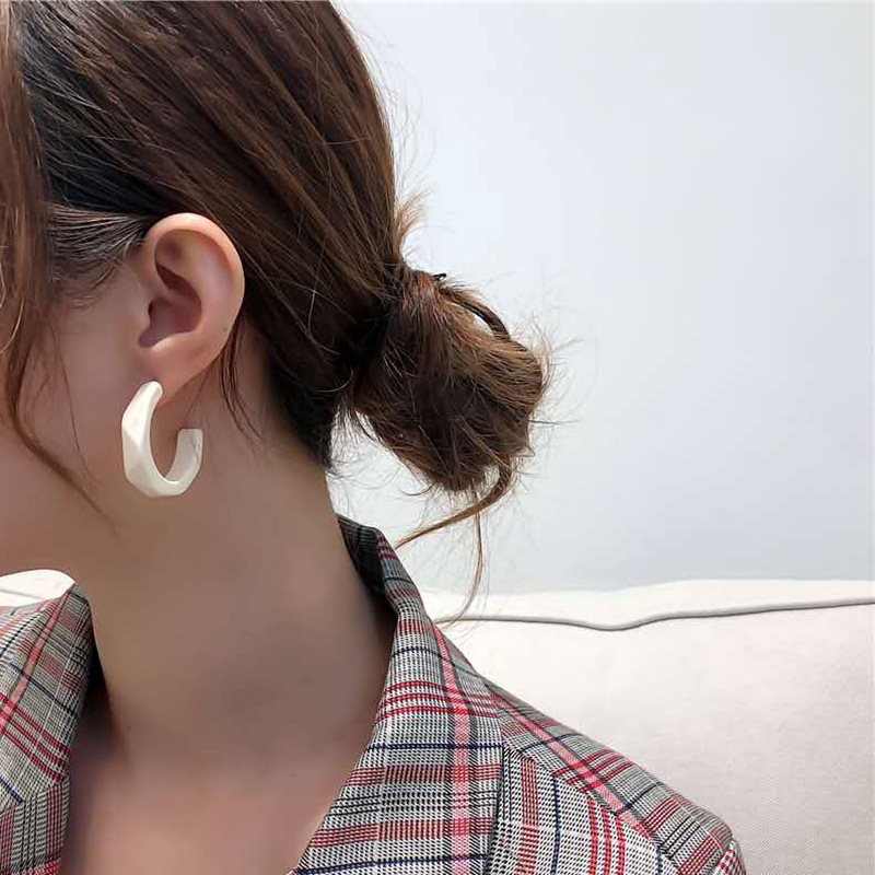 Fashion C-shaped 925 Retro Earrings display picture 8