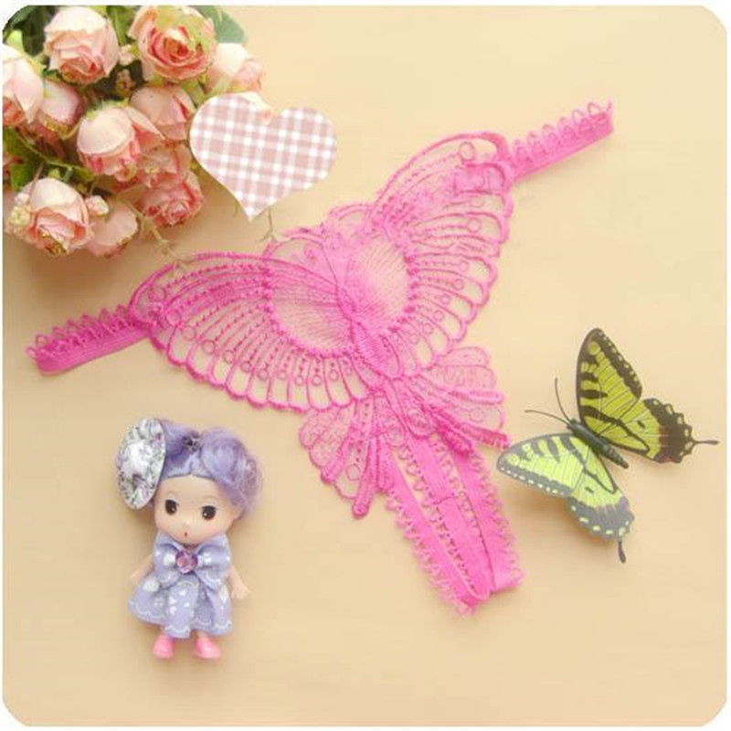 印花透气简装均码蝴蝶结性感情趣内衣镂空性感红色低腰内裤|ms