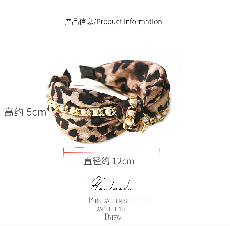 130g Weight Headwear Classification Wedding, Travel Occasion Women'S Gender Fashion Style Coffee Color  New Wide-sided Retro Cross-knotted Headband 1
