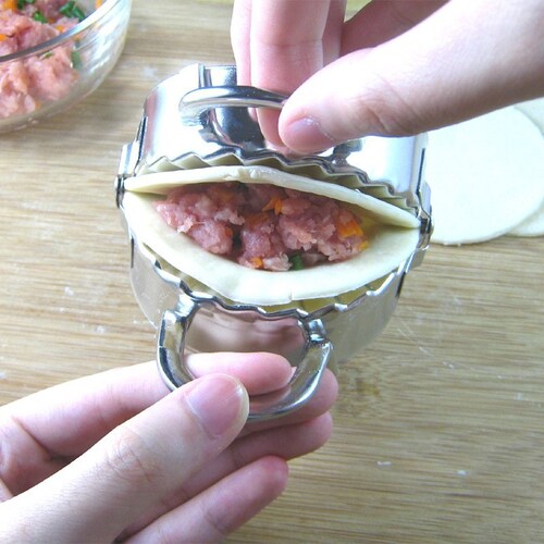 304 stainless steel dumpling maker, dumpling mold, dumpling making artifact, manual dumpling mold, dumpling skin cutting mold
