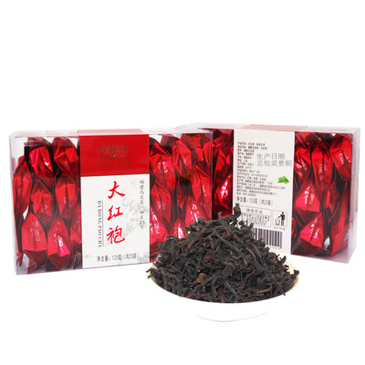 newly picked and processed tea leaves Fujian Dahongpao Tea supermarket pvc box-packed Tea Stall Source of goods Oolong Tea Twenty Mode