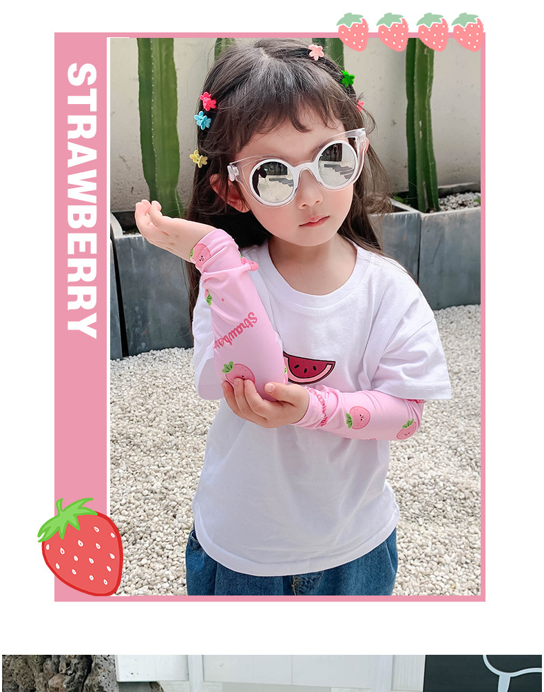 Children's Sunscreen Ice Silk Cute New Boys And Girls Outdoor Sleeves Animal Uv Protection Baby Ice Sleeves Wholesale Nihaojewelry display picture 8