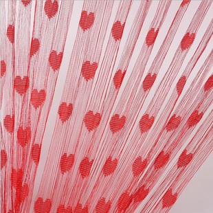 1*2 метра романтическая маленькая персиковая линия сердца свадьба/любовь занавес в гостиной Разбиение