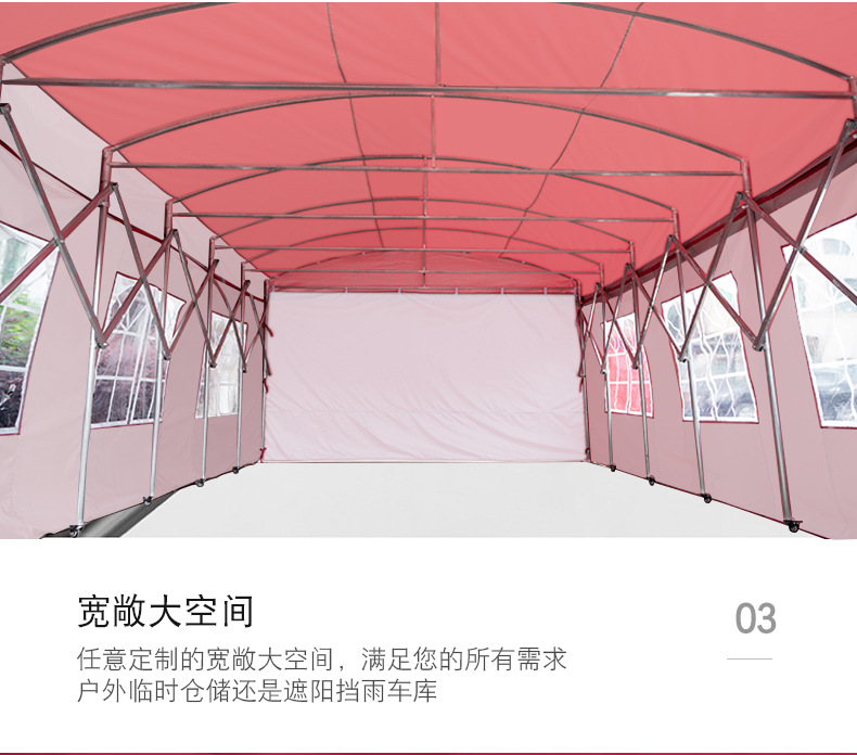 Ningbo Outdoor Sunshade Stall Folding Telescopic Canopy Shelter Canopy Push-Pull Canopy Activity Canopy Car Tent