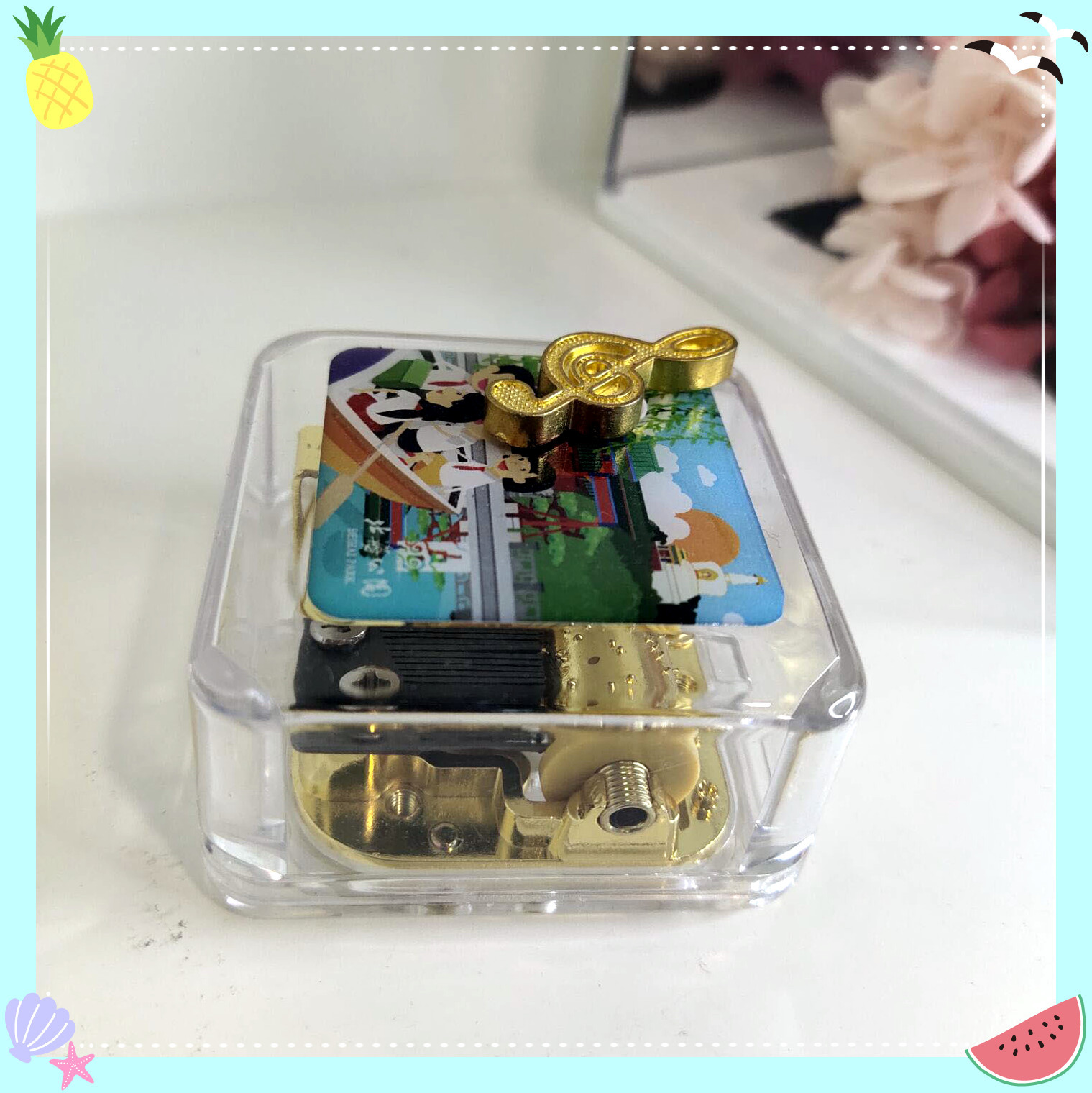 Produce wholesale high-grade high quality Toys parts Gold-plated Plastic music Movement