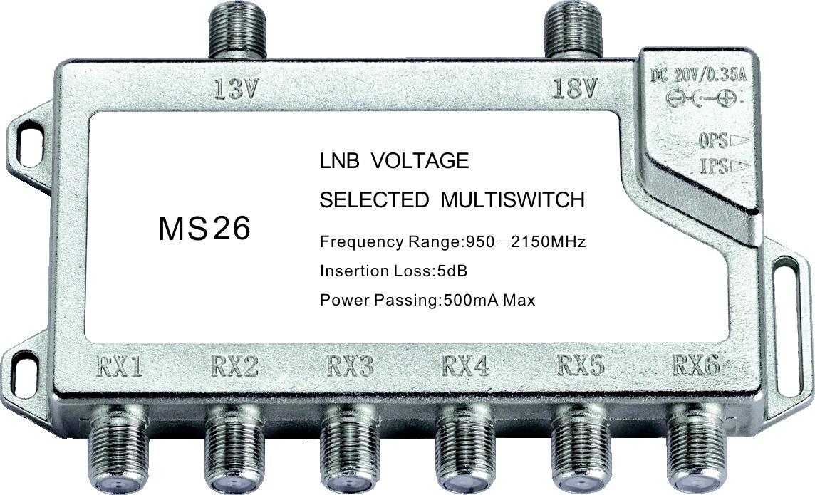 2进6出多路切换开关  MS26