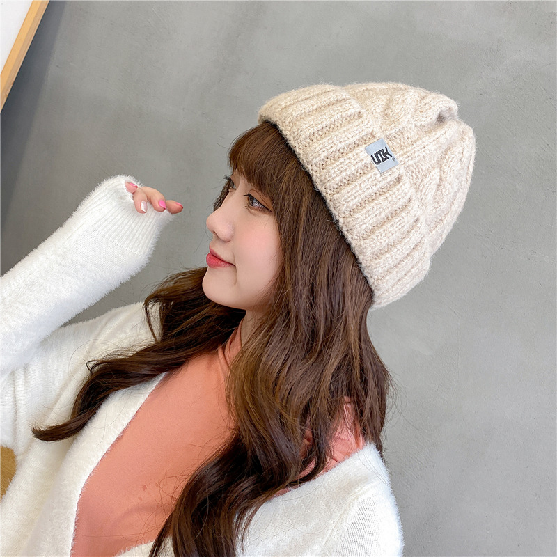 Korean Woolen Cotton All-match Warm Knitted Hat display picture 2