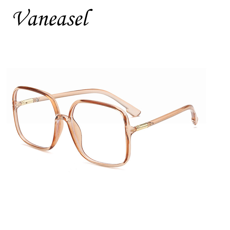 2020 Nuevo Marco grande transparente Rosa anti-azul gafas de luz Internet celebridad Super chica gafas de tiro de calle 98019