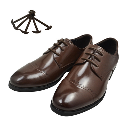 Wholesale Lazy Person Leather Shoe Laces for Business Shoes - No Tying, No Knotting, Elastic and Stretchable Adult Shoe Laces