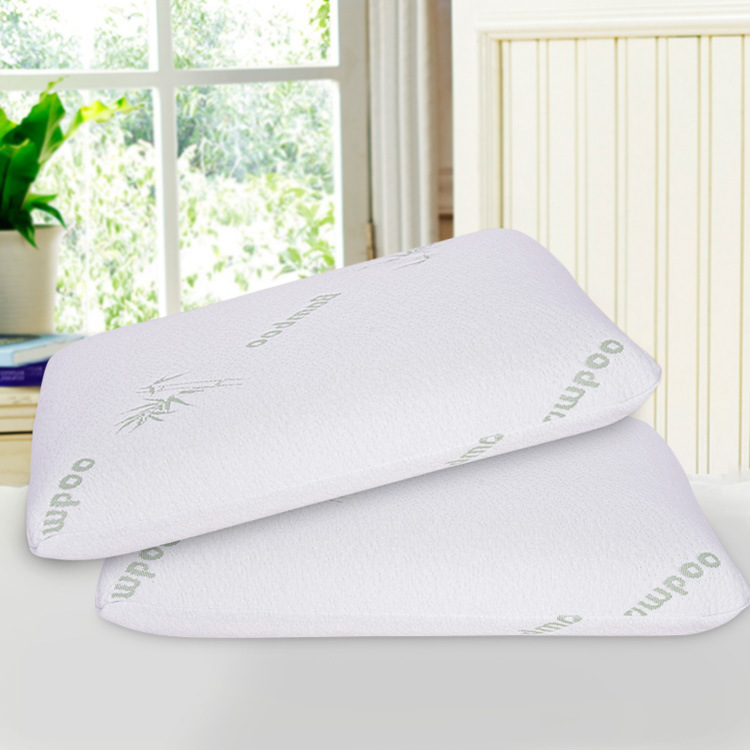 慢回弹记忆棉竹纤维面包枕 高密度成人学生养生减压睡眠枕头