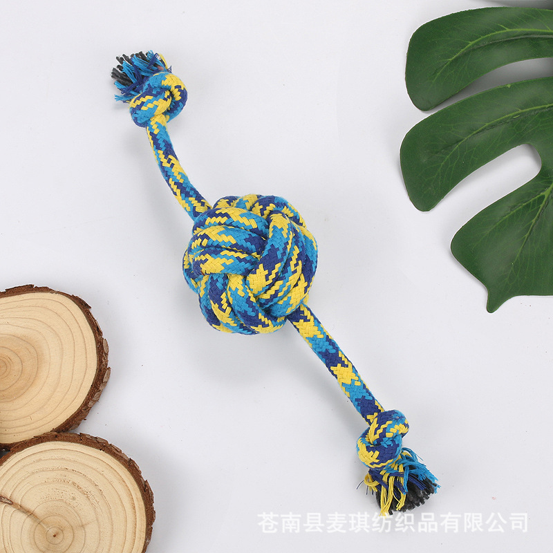 Wholesale Simple Molar Bite Resistant Cotton Rope Pet Toy Ball Nihaojewelry display picture 2