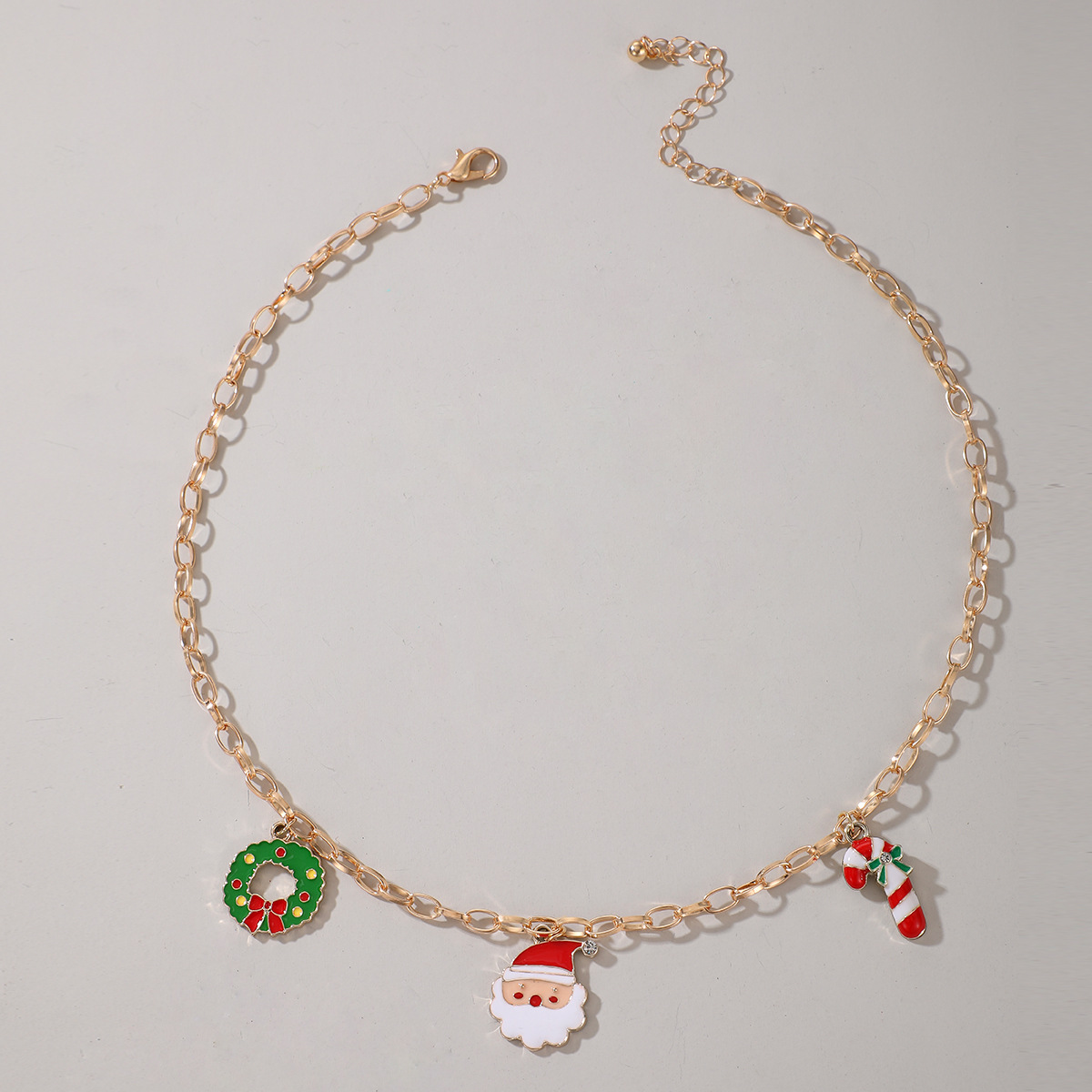 Christmas Series Snowman Socks Pendant Necklace display picture 13