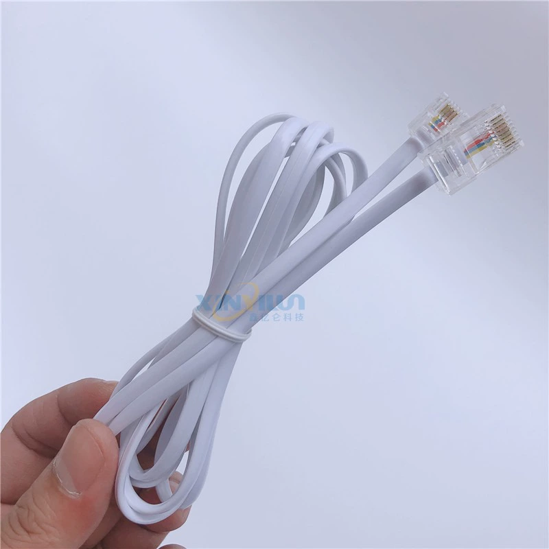 Четырехъядерная телефонная линия RJ45 к сети RJ11 головка к американской телефонной головке 8P8C к 6P4C 2 м