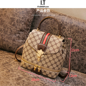 香港代购小众品牌真皮2020款新款单肩轻奢多用双肩包斜挎背包简约