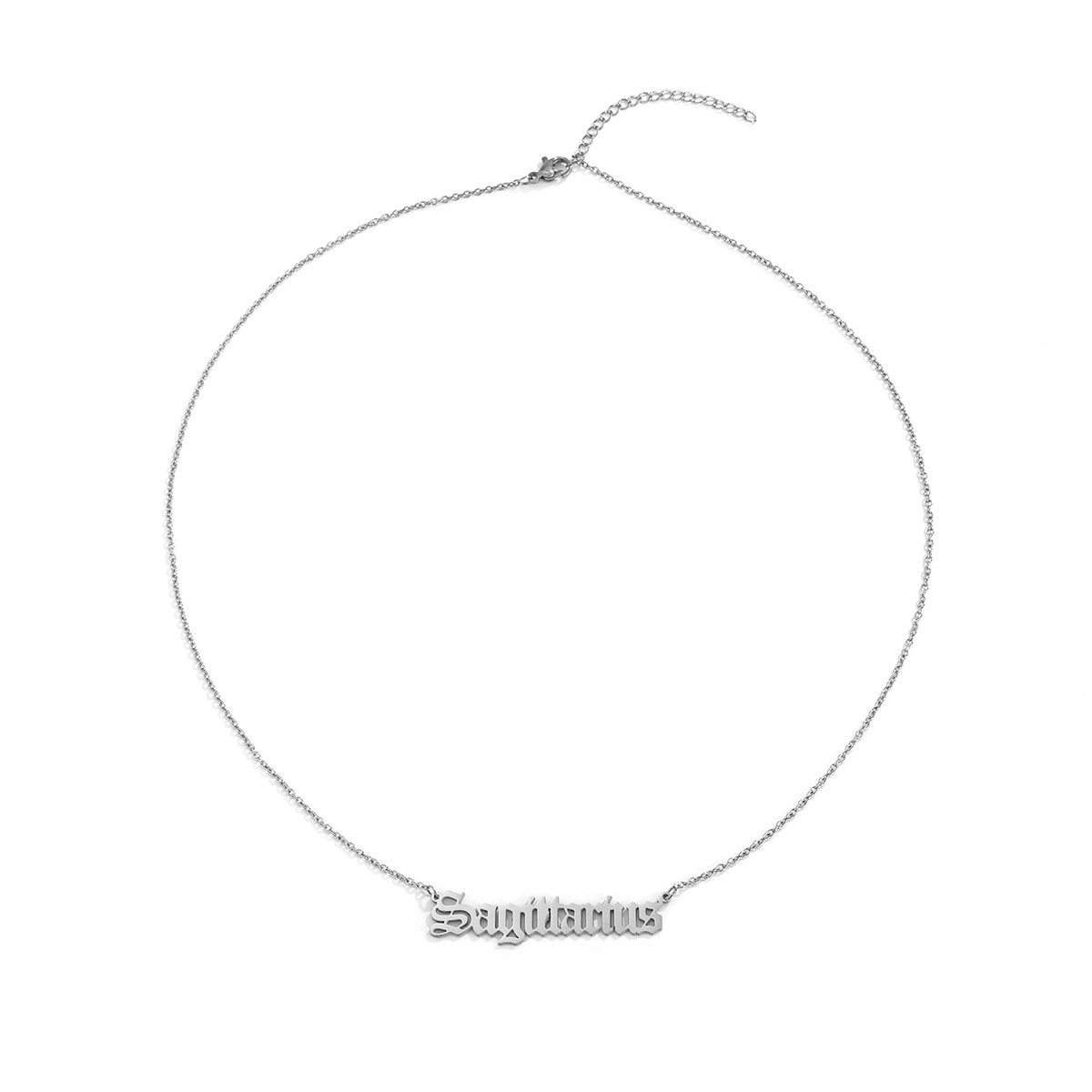 Europe Et En Amérique Croix Frontière Ornement Créative Personnalité À La Mode Femmes Douze Constellations Collier De Mode Simple Clavicule Collier En Acier Inoxydable display picture 8